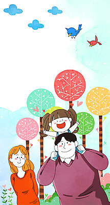 전신 PSD 나무 여자 남자 꽃 딸 어린이 일러스트 가족 조류 엄마 상반신 성인 세명 화목 봄 하트 목마 아빠 국내일러스트 모양 식물 동물 계절 컨셉 관계 사람 파일형식