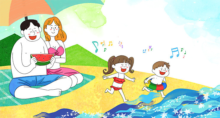 전신 PSD 나무 여자 남자 수영복 딸 아들 어린이 바다 일러스트 가족 엄마 여름음식 수박 여러명 성인 해변 여름 화목 하트 파라솔 아빠 제철음식 제철과일 국내일러스트 모양 식물 옷 계절 음식 다수 컨셉 과일 관계 사람 제철 파일형식 여름_계절