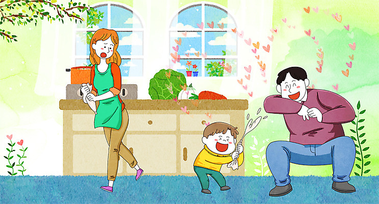 전신 PSD 나무 여자 남자 아들 어린이 일러스트 창문 가족 엄마 요리 웃음 성인 세명 케이크 주방 화목 봄 하트 아빠 생크림 국내일러스트 모양 식물 계절 컨셉 관계 디저트 표정 사람 크림 파일형식