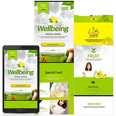 PSD 템플릿 여자 웹템플릿 과일 모바일 20대 성인 두명 연두색 스마트폰 버섯 한국인 모바일템플릿 모바일웹 이미지템플릿 사람 동양인 청년 초록색 핸드폰 스마트기기 파일형식