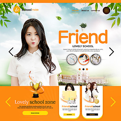 PSD 템플릿 학생 여자 웹템플릿 학교 이벤트페이지 이벤트 여러명 성인 책 홈페이지 주황색 홈페이지시안 우정 한국인 트로피 대학교 성인여자만 이미지템플릿 교육 컬러 다수 사람 동양인 친구 상_우승 페이지 여자만 성인만 파일형식