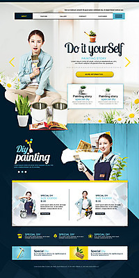 PSD 템플릿 여자 웹템플릿 하늘색 여러명 20대 성인 인테리어 홈페이지 홈페이지시안 한국인 셀프 랜딩페이지 성인여자만 이미지템플릿 디자인 다수 사람 동양인 청년 파란색 여자만 성인만 파일형식