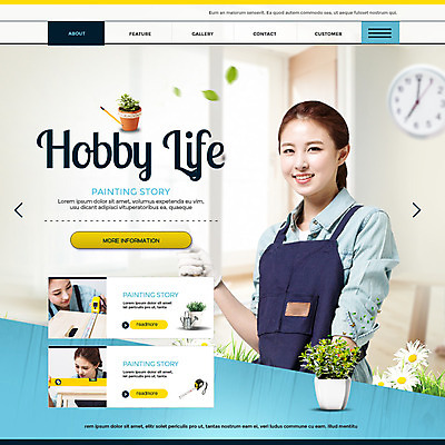 PSD 템플릿 여자 웹템플릿 하늘색 이벤트페이지 이벤트 20대 성인 세명 인테리어 한국인 셀프 성인여자만 이미지템플릿 디자인 사람 동양인 청년 파란색 페이지 여자만 성인만 파일형식