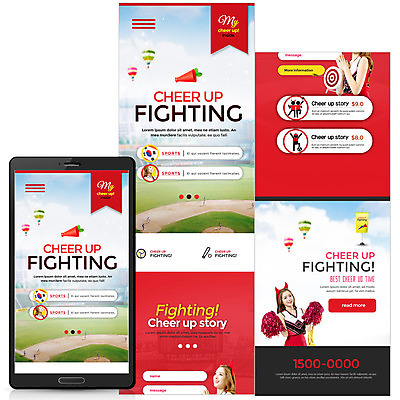 PSD 템플릿 여자 웹템플릿 응원 모바일 20대 성인 빨간색 세명 스마트폰 확성기 한국인 붉은악마 치어리더 모바일템플릿 모바일웹 야구장 성인여자만 월드싸커 이미지템플릿 스포츠 컬러 스포츠시설 사람 동양인 청년 핸드폰 스마트기기 여자만 성인만 파일형식