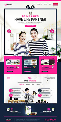 PSD 템플릿 여자 남자 분홍색 웹템플릿 신혼부부 여러명 20대 성인 인테리어 홈페이지 홈페이지시안 한국인 즐거움 랜딩페이지 성인만 이미지템플릿 디자인 부부 감정 컬러 다수 사람 동양인 청년 신혼 파일형식