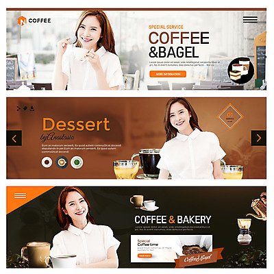 PSD 템플릿 배너 여자 커피 웹템플릿 성인 세명 30대 갈색 한국인 로스팅 이벤트배너 웹배너 성인여자만 이미지템플릿 음료 컬러 사람 동양인 장년 여자만 성인만 파일형식
