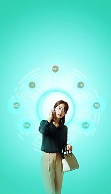 PSD 편집이미지 응시 여자 한명 서기 상반신 20대 성인 앞모습 한국인 업무 일주일 바쁨 통화 일요일 워킹맘 금요일 목요일 수요일 월요일 토요일 화요일 성인여자한명만 이미지편집 1 시선 뷰포인트 모션 엄마 사람 동양인 청년 작업 비즈니스우먼 요일 여자한명만 성인여자만 파일형식