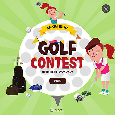 전신 PSD 템플릿 여자 어린이 스포츠 웹템플릿 골프 골프공 팝업 웹팝업 상반신 두명 깃발 골프가방 골프화 레이어팝업 이미지템플릿 가방 공 골프용품 사람 구기 파일형식