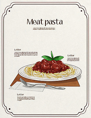 PSD 음식 포크 일러스트 스파게티 사람없음 미트소스스파게티 국내일러스트 식기 파스타 파일형식
