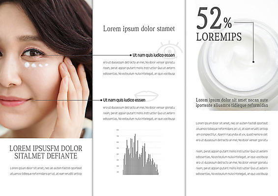 템플릿 편집 표지디자인 북디자인 출판디자인 여자 내지 얼굴 리플렛 40대 북커버 3단접지 중년라이프 그래프 한명 팜플렛 성인 뷰티 화장품 한국인 피부관리 아이크림 이미지템플릿 AI파일 1 라이프스타일 중년 사람 동양인 신체부위 파일형식 벡터