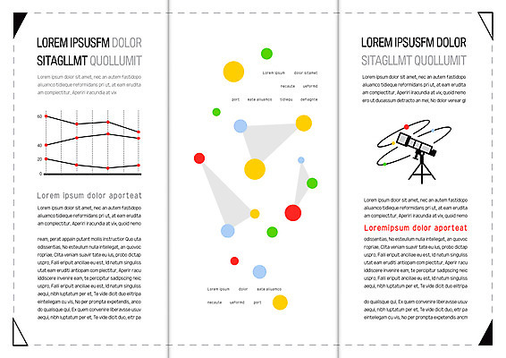 템플릿 편집 표지디자인 북디자인 출판디자인 내지 리플렛 북커버 3단접지 그래프 팜플렛 사람없음 원형 우주과학 천체망원경 이미지템플릿 AI파일 도형 과학 망원경 파일형식 벡터