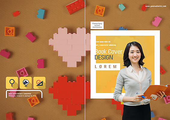 PSD 템플릿 편집 표지디자인 북디자인 출판디자인 여자 교육 표지 리플렛 북커버 돋보기 한명 웃음 팜플렛 상반신 성인 책 지구본 교사 한국인 하트 삼각자 레고 각도기 이미지템플릿 모양 직업 1 문구용품 표정 자 사람 동양인 장난감 파일형식