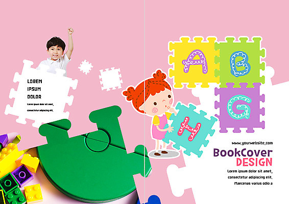 PSD 템플릿 편집 표지디자인 북디자인 알파벳 출판디자인 여자 어린이교육 교육 표지 남자 어린이 리플렛 북커버 영어교육 팜플렛 두명 손들기 한국인 퍼즐 레고 이미지템플릿 영어 모션 사람 동양인 장난감 파일형식