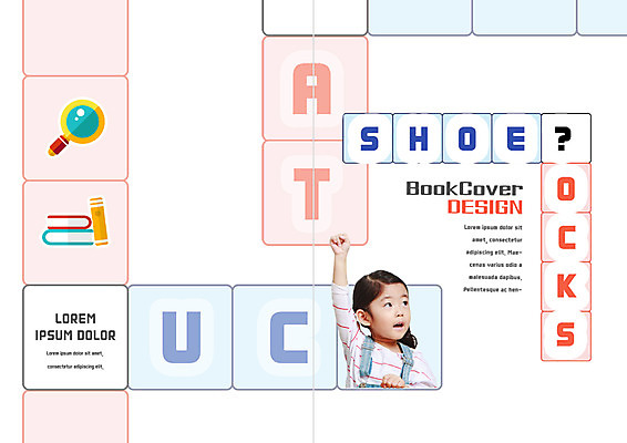 PSD 템플릿 편집 표지디자인 북디자인 알파벳 출판디자인 여자 어린이교육 교육 표지 어린이 리플렛 북커버 돋보기 영어교육 한명 팜플렛 책 손들기 한국인 워크북 이미지템플릿 1 영어 모션 교재 사람 동양인 파일형식