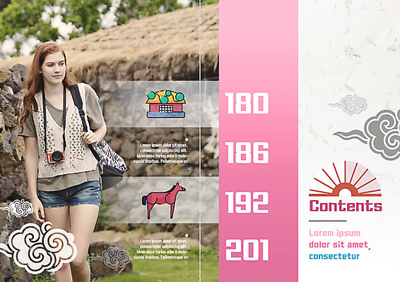 PSD 서양인 구름 템플릿 편집 한국문화 표지디자인 북디자인 출판디자인 여자 내지 리플렛 여행 북커버 초가집 한명 팜플렛 20대 성인 카메라 말_동물 부채 국내여행 이미지템플릿 자연요소 외국인 1 동양문화 포유류 한옥 한국 사람 청년 전자제품 파일형식