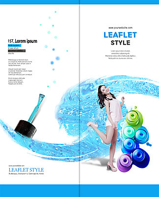 전신 PSD 템플릿 편집 표지디자인 북디자인 출판디자인 여자 표지 리플렛 2단접지 북커버 한명 서기 웃음 팜플렛 20대 성인 옆모습 뷰티 한국인 네일아트 매니큐어 의료성형뷰티 이미지템플릿 1 뷰포인트 모션 표정 사람 동양인 청년 화장품 파일형식