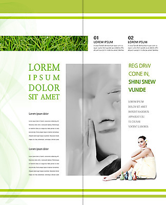 PSD 서양인 템플릿 편집 표지디자인 북디자인 출판디자인 여자 내지 리플렛 2단접지 북커버 앉기 팜플렛 20대 성인 두명 옆모습 뷰티 눈감음 마사지 풀 목욕타월 이미지템플릿 외국인 식물 뷰포인트 모션 사람 청년 수건 파일형식