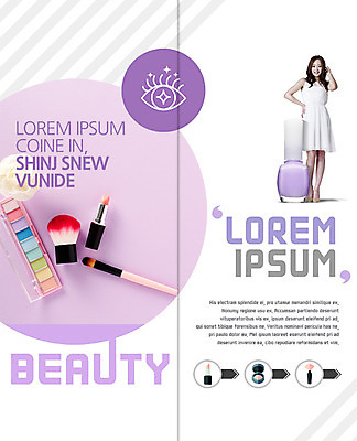전신 PSD 템플릿 편집 표지디자인 북디자인 출판디자인 여자 내지 리플렛 2단접지 북커버 한명 서기 팜플렛 20대 성인 화장 뷰티 한국인 립스틱 붓 매니큐어 아이섀도 의료성형뷰티 이미지템플릿 1 모션 사람 동양인 청년 화장품 파일형식
