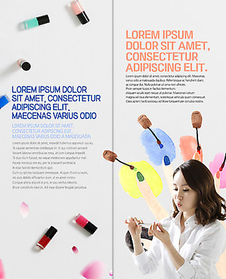 PSD 템플릿 편집 표지디자인 북디자인 출판디자인 여자 내지 리플렛 2단접지 북커버 한명 팜플렛 상반신 성인 30대 뷰티 한국인 네일아트 매니큐어 이미지템플릿 1 사람 동양인 장년 화장품 파일형식