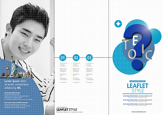 PSD 템플릿 편집 표지디자인 북디자인 출판디자인 교육 표지 남자 리플렛 대학생 북커버 3단접지 한명 웃음 팜플렛 상반신 20대 성인 한국인 물음표 자유의여신상 대학교육 유학 빅벤 토익 이미지템플릿 1 학생 기호 표정 사람 동양인 청년 미국 시험 세계문화유산 시계탑 런던 파일형식