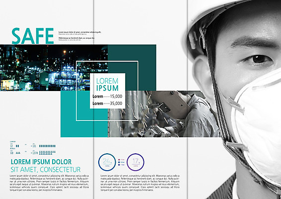 PSD 템플릿 편집 표지디자인 북디자인 출판디자인 남자 내지 리플렛 북커버 비즈니스 3단접지 공장 안전 팜플렛 20대 성인 두명 한국인 비즈니스맨 야간 안전모 방진마스크 용접 용접공 용접마스크 이미지템플릿 자연요소 직업 공업 마스크 사람 동양인 청년 직장인 헬멧 안전장비 파일형식