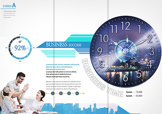 PSD 서양인 템플릿 편집 표지디자인 북디자인 출판디자인 여자 남자 내지 리플렛 시계 북커버 비즈니스 3단접지 회의 빌딩 팜플렛 20대 성인 세명 비즈니스맨 비즈니스우먼 손뼉 하이파이브 이미지템플릿 외국인 사람 손짓 청년 건물 직장인 파일형식