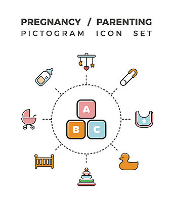 아이콘 사람없음 픽토그램 장난감 블록 임신 육아 젖병 픽토그램아이콘 웹아이콘 유모차 모빌 턱받이 옷핀 아기침대 오리장난감 2D아이콘 AI파일 아기용품 침대 파일형식 벡터