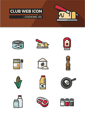 아이콘 식재료 육류 옥수수 요리 사람없음 우유 식용유 계란프라이 케첩 밀가루 웹아이콘 양념통 버터 꿀 후추통 동호회 참치캔 2D아이콘 AI파일 유제품 곡류 통 양념 소스_음식 캔 기름_음식 계란요리 가루 파일형식 벡터