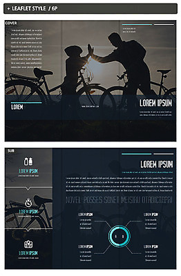 템플릿 표지디자인 표지 남자 실루엣 ZIP 내지 리플렛 3단접지 팜플렛 두명 자전거 역광 하이파이브 인디자인 INDD 이미지템플릿 촬영기법 사람 손짓 바이크 파일형식