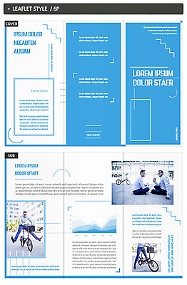 서양인 외국인 템플릿 표지디자인 표지 남자 ZIP 내지 리플렛 3단접지 팜플렛 여러명 성인 파란색 자전거 비즈니스맨 인디자인 INDD 이미지템플릿 컬러 다수 비즈니스 사람 인종 바이크 직장인 파일형식