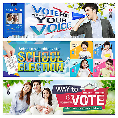 PSD 서양인 외국인 템플릿 배너 여자 노년 남자 어린이 웹템플릿 학교 가족 여러명 성인 30대 노부부 확성기 한국인 투표 선거 투표용지 이벤트배너 웹배너 이미지템플릿 부부 교육 다수 관계 사람 동양인 인종 장년 민주주의 파일형식