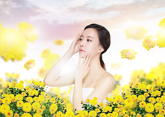 PSD 구름 편집 편집이미지 여자 꽃 하늘 한명 상반신 20대 성인 옆모습 뷰티 봄 한국인 의료성형뷰티 이미지편집 자연요소 식물 1 계절 뷰포인트 사람 동양인 청년 파일형식
