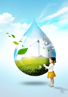 PSD 구름 편집 편집이미지 여자 어린이 하늘 나뭇잎 한명 서기 잔디 옆모습 자연보호 그린캠페인 한국인 물방울 그린에너지 풍력에너지 이미지편집 자연요소 식물 1 캠페인 뷰포인트 잎 모션 자연 사람 동양인 에너지 보호 파일형식