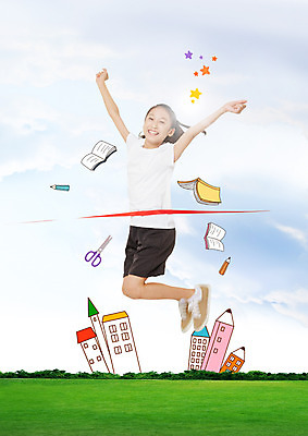 PSD 구름 편집 편집이미지 여자 어린이교육 교육 별 어린이 하늘 가위 한명 웃음 소녀 잔디 책 연필 점프 만세 한국인 골인 결승선 이미지편집 자연요소 식물 1 모션 문구용품 학용품 표정 사람 동양인 필기구 파일형식
