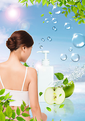 PSD 구름 편집 편집이미지 우먼라이프 여자 하늘 단면 나뭇잎 한명 상반신 20대 성인 뒷모습 햇빛 뷰티 물방울 사과 수분 피부관리 튜브용기 이미지편집 자연요소 1 라이프스타일 뷰포인트 잎 과일 사람 청년 태양 용기_그릇 파일형식