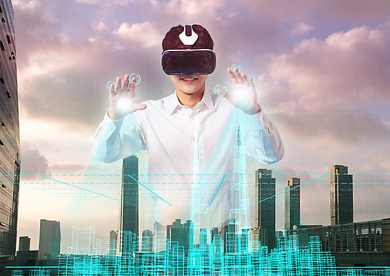 PSD 구름 편집 편집이미지 남자 하늘 스마트라이프 한명 손짓 빌딩 상반신 성인 30대 스마트기기 한국인 도시 스마트 터치스크린 홀로그램 웨어러블 가상현실 오큘러스 4차산업 VR기기 이미지편집 자연요소 1 라이프스타일 산업 컨셉 모션 사람 동양인 건물 장년 전자제품 기계 파일형식