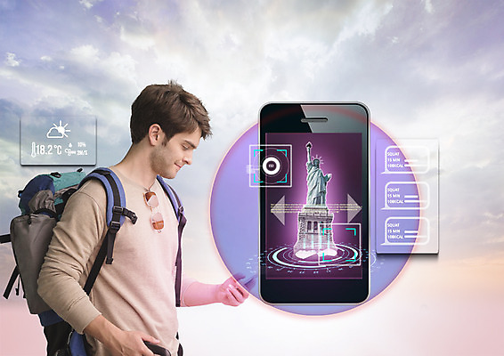 PSD 서양인 구름 편집 편집이미지 남자 배낭 하늘 스마트라이프 한명 상반신 20대 성인 옆모습 스마트폰 선글라스 스마트 배낭여행 자유의여신상 홀로그램 4차산업 이미지편집 자연요소 외국인 1 라이프스타일 산업 안경 뷰포인트 여행 컨셉 가방 사람 청년 핸드폰 스마트기기 미국 세계문화유산 파일형식