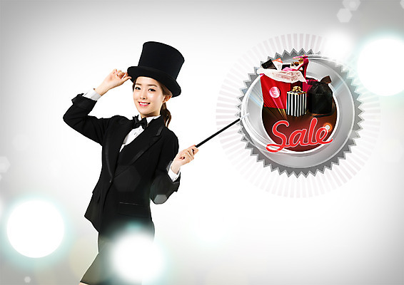 PSD 편집 편집이미지 여자 스마트라이프 한명 웃음 이벤트 상반신 20대 성인 선물상자 쇼핑 세일 한국인 마술사 스마트 마술봉 마술사모자 마술사복장 이미지편집 모자_잡화 1 라이프스타일 옷 컨셉 표정 선물 사람 동양인 청년 상자 마술 마술도구 파일형식