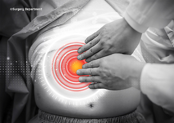 PSD 편집 편집이미지 손 의학 병원 성인 두명 신체부위 진료 고통 환자 의사 질병 복통 복부 이미지편집 감정 사람 의료진 파일형식