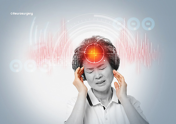 PSD 편집 편집이미지 여자 노년 의학 한명 상반신 성인 눈감음 고통 한국인 60대 질병 두통 이미지편집 1 감정 모션 사람 동양인 파일형식