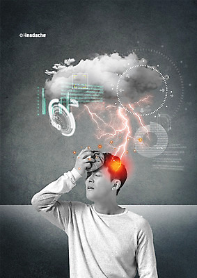 PSD 구름 편집 편집이미지 남자 40대 의학 한명 상반신 성인 눈감음 고통 한국인 질병 번개 두통 얼음주머니 이미지편집 자연요소 1 감정 중년 모션 날씨 사람 동양인 주머니 파일형식