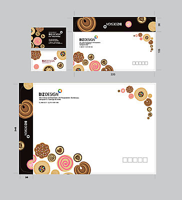 템플릿 명함 명함템플릿 서류봉투 편지봉투 사람없음 세트 쿠키 패키지 봉투템플릿 우편봉투 비즈디자인 봉투디자인 이미지템플릿 AI파일 디저트 봉투 편지 우편물 파일형식 벡터