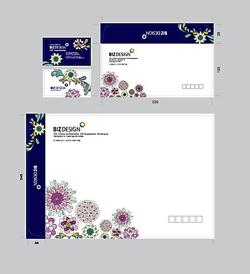 템플릿 꽃 꽃무늬 명함 명함템플릿 서류봉투 편지봉투 사람없음 세트 패키지 봉투템플릿 우편봉투 비즈디자인 봉투디자인 이미지템플릿 AI파일 식물 무늬 봉투 편지 우편물 파일형식 벡터