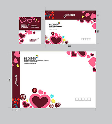 템플릿 명함 명함템플릿 서류봉투 편지봉투 사람없음 세트 하트 패키지 봉투템플릿 우편봉투 비즈디자인 봉투디자인 이미지템플릿 AI파일 모양 봉투 편지 우편물 파일형식 벡터