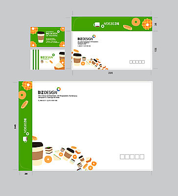 템플릿 커피 빵 명함 명함템플릿 디저트 서류봉투 편지봉투 사람없음 세트 도넛 패키지 봉투템플릿 우편봉투 비즈디자인 봉투디자인 이미지템플릿 AI파일 음료 음식 봉투 편지 우편물 파일형식 벡터