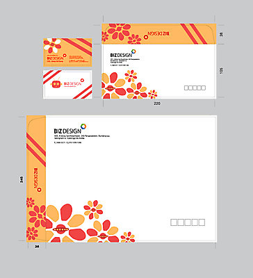 템플릿 꽃 명함 명함템플릿 서류봉투 편지봉투 사람없음 세트 패키지 봉투템플릿 우편봉투 비즈디자인 봉투디자인 이미지템플릿 AI파일 식물 봉투 편지 우편물 파일형식 벡터