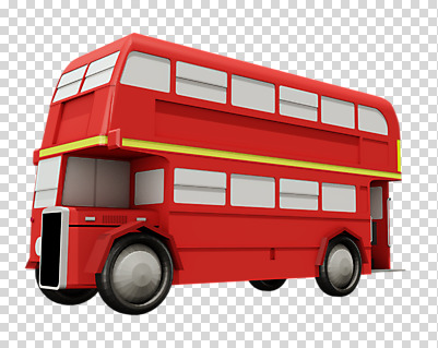 편집 편집이미지 교통수단 버스 사람없음 3D소스 3D 이층버스 PNG 목업 편집소스 육상교통 교통 대중교통 디지털합성 파일형식