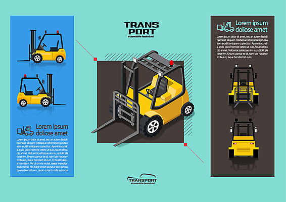 육상교통 교통수단 일러스트 사람없음 기계 중장비 지게차 아이소메트릭 국내일러스트 AI파일 교통 산업장비 파일형식 벡터