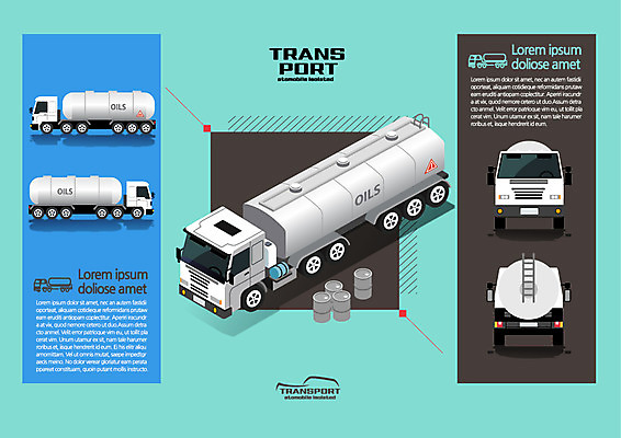 육상교통 교통수단 일러스트 사람없음 트럭 탱크 대형차 아이소메트릭 기름통 유조차 국내일러스트 AI파일 교통 자동차 통 특수차량 파일형식 벡터