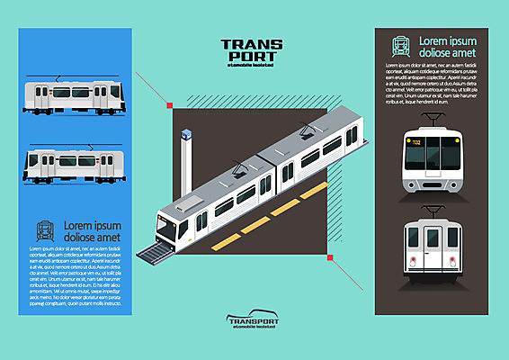 육상교통 교통수단 일러스트 대중교통 사람없음 전철 아이소메트릭 국내일러스트 AI파일 교통 파일형식 벡터
